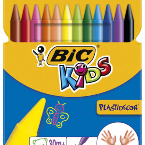 Карандаши BIC цветные пластиковые KIDS Plastidecor 12шт