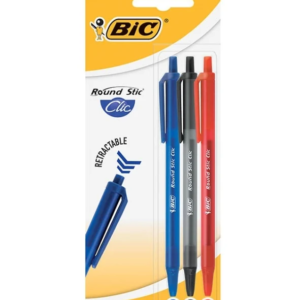 Ручка BIC Раунд Стик средняя линяя ассорти 4шт