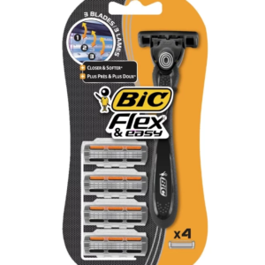 Станок BIC FLEX & EASY 1 станок + 4 картриджей