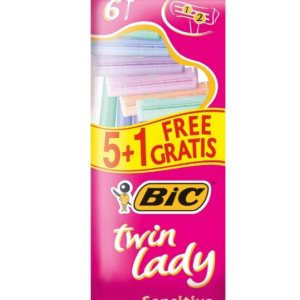 Станок бритвенный BIC Twin Lady 5+1шт