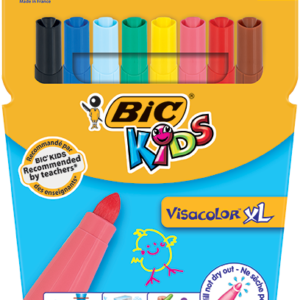 Фломастеры BIC KIDS VISACOLOR XL wallet 8шт