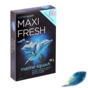 Ароматизатор MAXI FRESH под сиденье гель с пробником MARINE SQUASH MF118