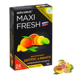 Ароматизатор MAXI FRESH под сиденье гель с пробником ЦИТРУС МАНГО MF121