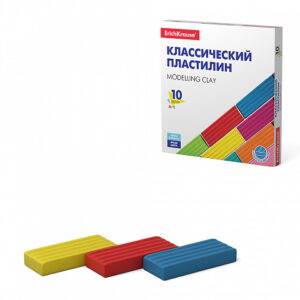 Пластилин Erich Krause Basic light pack 160г 10цв