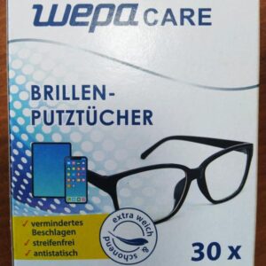 Салфетки WEPA CARE влажные 30 шт Очки/Телефон/Монитор